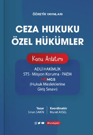 Ceza Hukuku Özel Hükümler Konu Anlatımı