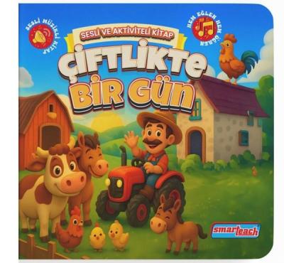 Çiftlikte Bir Gün - Sesli ve Aktiviteli Kitap (Ciltli) Kolektif