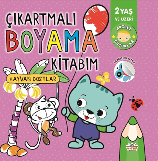 Çıkartmalı Boyama Kitabım-hayvan Dostlar