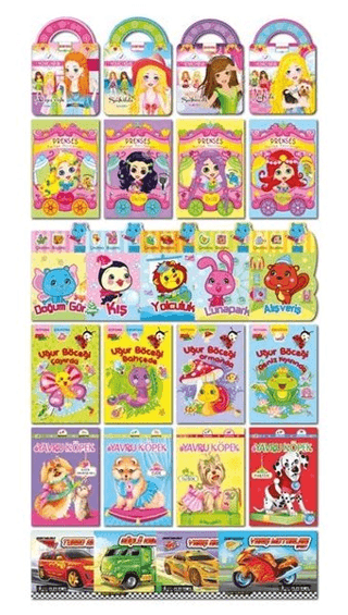 Çıkartmalı Kitaplar Seti (25 Çeşit)