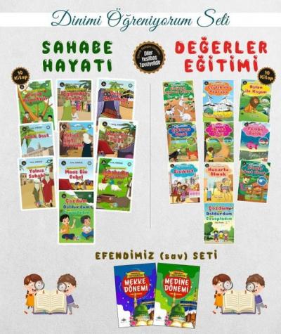 Çocuklar İçin Dinimi Öğreniyorum Seti - 22 Kitap Takım