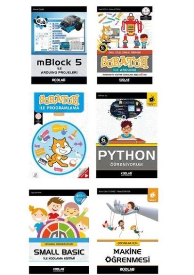 Çocuklar için Robotik Kodlama Eğitim Seti - 6 Kitap Takım Kolektif