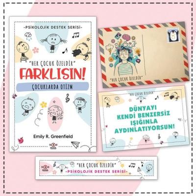 Çocuklarda Otizm - Kartpostal ve Ayraç - Çocuklar İçin Psikolojik Destek Serisi