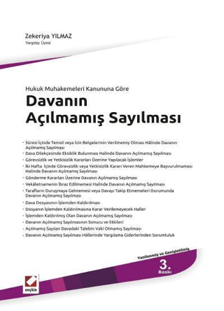 Davanın Açılmamış Sayılması (Ciltli)