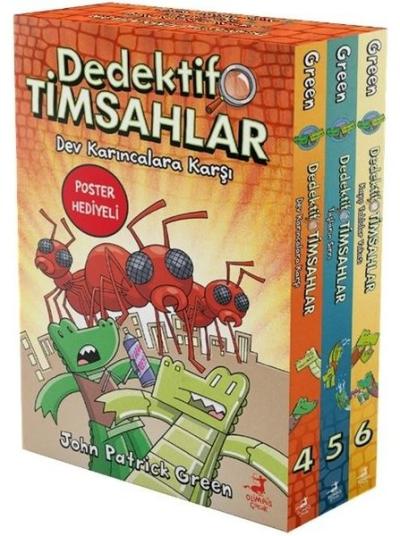 Dedektif Timsahlar 4 - 5 - 6 Seti - 3 Kitap Takım - Kutulu John Patric