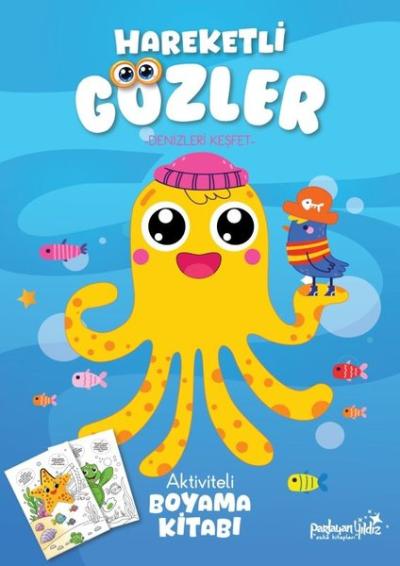 Denizleri Keşfet - Hareketli Gözler - Aktiviteli Boyama Kitabı Kolekti