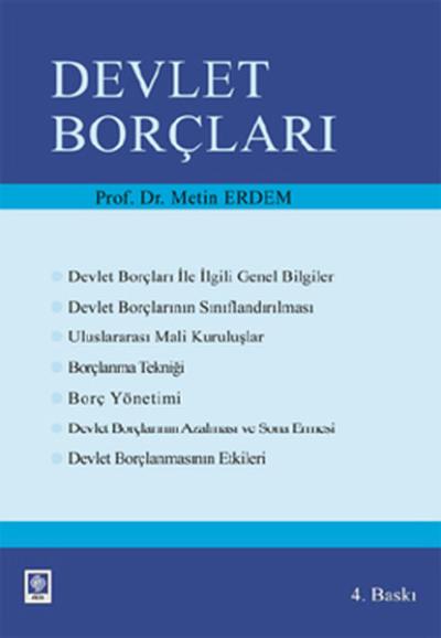 Devlet Borçları Metin Erdem