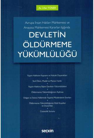 Devletin Öldürmeme Yükümlülüğü