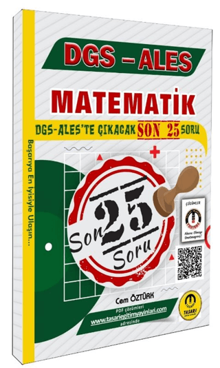 DGS ALES Matematik Son 25 Çıkacak Soru Bankası