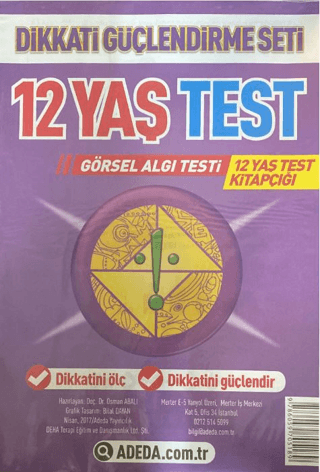 Dikkati Güçlendirme Seti 12 Yaş Test
