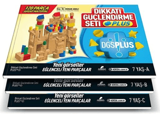 Dikkati Güçlendirme Seti Plus (3 Kitap Materyalsiz - 7 Yaş) Osman Abal