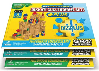 Dikkati Güçlendirme Seti Plus (3 Kitap Materyalsiz - 8 Yaş) Osman Abal