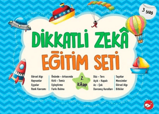 Dikkatli Zeka Eğitim Seti 2. Kitap (3 Yaş)