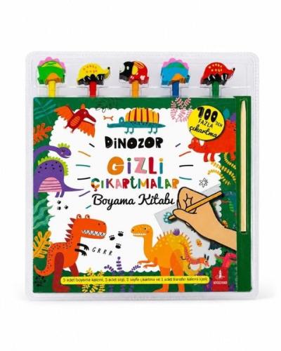 Dinozor Gizli Çıkartmalar Boyama Kitabı Kolektif