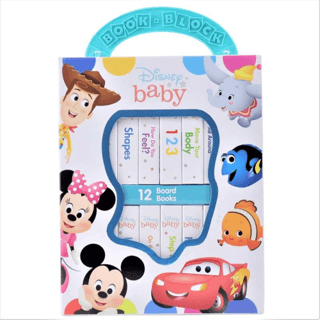 Disney Baby: My First Library 12 Board Book Set- Mickey Mouse, Minnie, Toy Story and More! (Ciltli)
