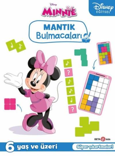 Disney Eğitsel Minnie Çıkartmalı Mantık Bulmacaları 6+Yaş Kolektif