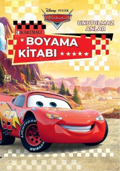 Disney Pixar Arabalar Unutulmaz Anlar Çıkartmalı Boyama Kitabı Kolekti