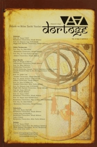 Dörtöğe Felsefe ve Bilim Tarihi Yazıları Hakemli Dergi Yıl: 3 Sayı: 6