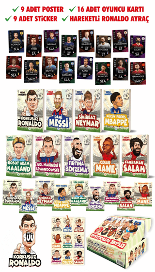 Efsane Futbolcular Kutulu Set (9 Kitap Takım)
