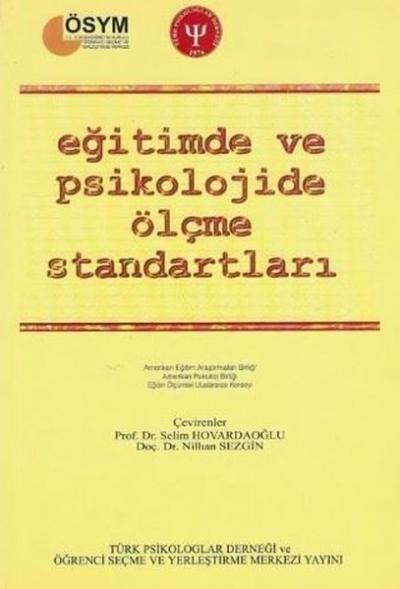 Eğitimde ve Psikolojide Ölçme Standartları