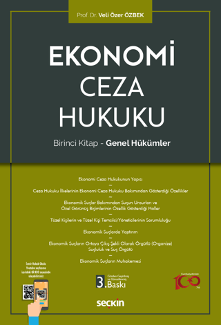 Ekonomi Ceza Hukuku - Birinci Kitap: Genel Hükümler