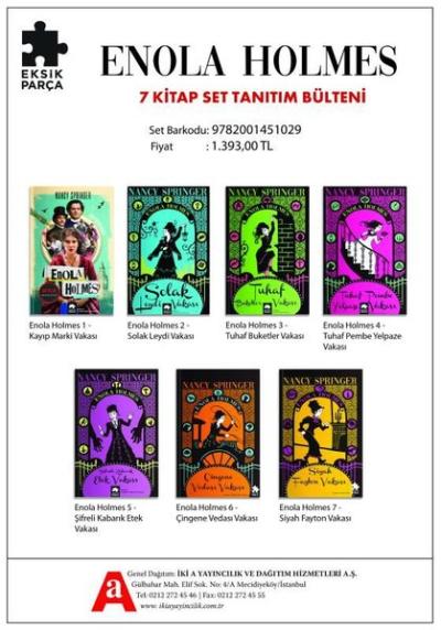 Enola Holmes Seti - 7 Kitap Takım
