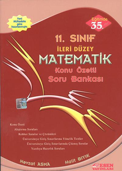 Esen 11. Sınıf İleri Düzey Matematik Konu Özetli Soru Bankası
