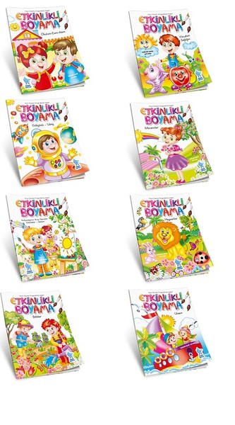Etkinlik Boyama Kitabı (8 Kitap Set) Yasemin Mimir Altunok