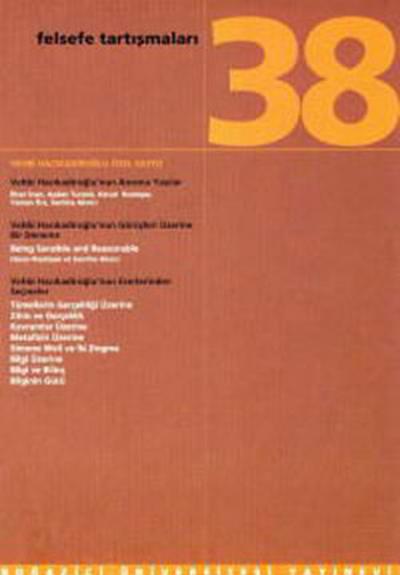 Felsefe Tartışmaları 38