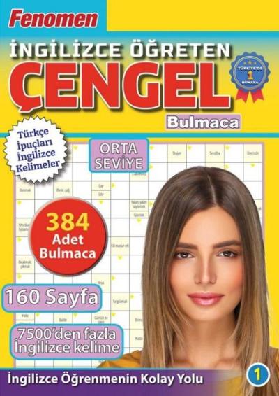 Fenomen İngilizce Öğreten Çengel Bulmaca Orta Seviye 1 Kolektif