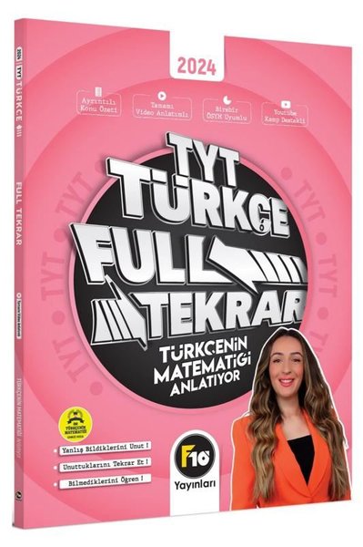 Gamze Hoca Türkçenin Matematiği TYT Türkçe Full Tekrar Video Ders Kitabı 