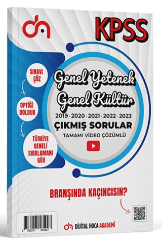 Genel Yetenek Genel Kültür Son Beş Yıl Orijinal Çıkmış Sorular Tamamı Video Çözümlü