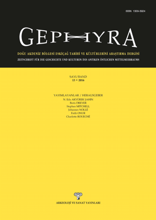 Gephyra Sayı 13 / Volume 13 - 2016 (Ciltli)
