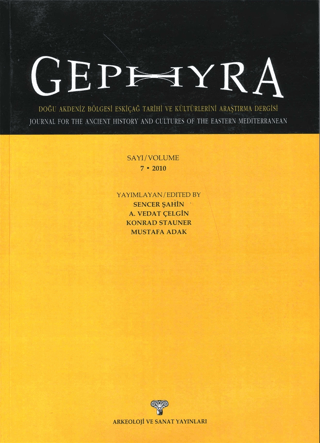 GEPHYRA Sayı 7 / Volume 7 - 2010