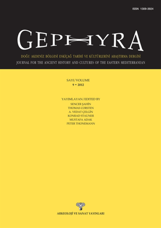 Gephyra Sayı 9 / Volume 9 - 2012