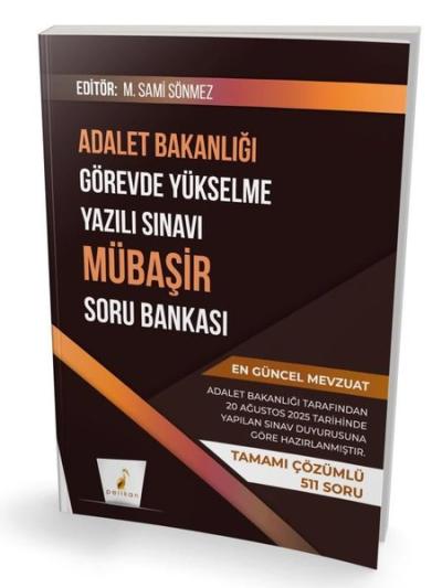 GYS Adalet Bakanlığı Görevde Yükselme Yazılı Sınavı Mübaşir Soru Bankası