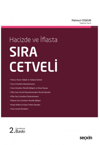 Hacizde ve İflasta Sıra Cetveli (Ciltli)