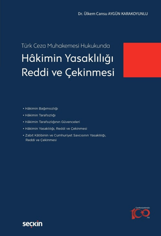 Hakimin Yasaklılığı, Reddi ve Çekinmesi (Ciltli)