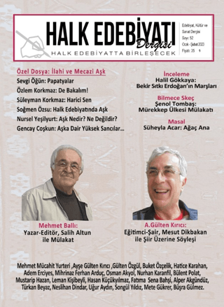 Halk Edebiyatı Dergisi Sayı: 52 Ocak - Şubat 2023