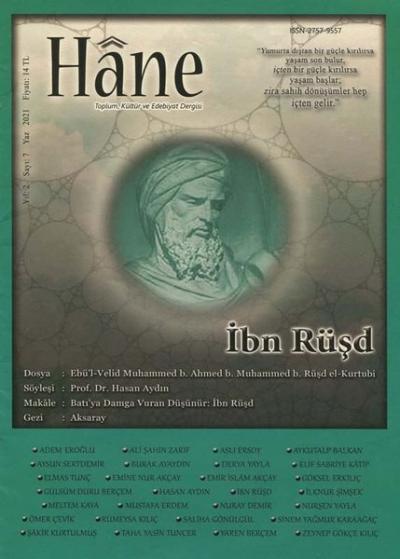 Hane Dergisi Yıl 2 Sayı 7 - İbn Rüşd Sayısı