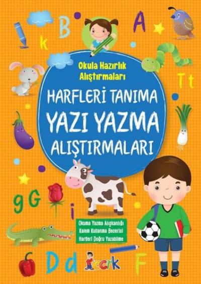 Harfleri Tanıma Yazı Yazma Alıştırmaları - Okula Hazırlık Alıştırmaları