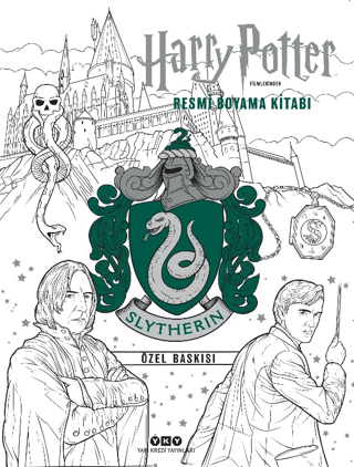 Harry Potter Filmlerinden Resmi Boyama Kitabı - Slytherin Özel Baskısı