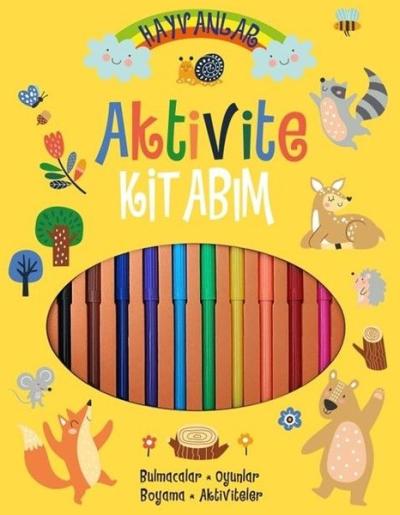 Hayvanlar Aktivite Kitabım (Ciltli) Angelina De Sol
