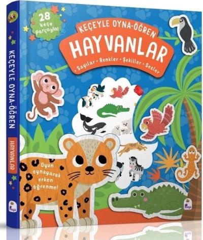 Hayvanlar - Keçeyle Oyna - Öğren (Ciltli)