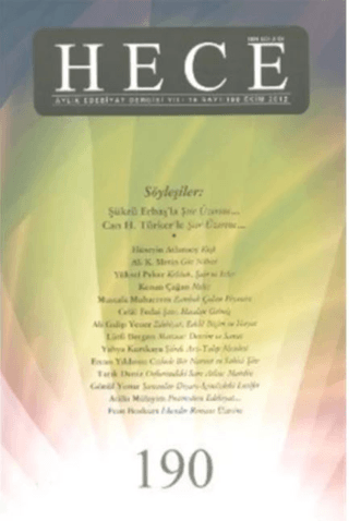 Hece Aylık Edebiyat Dergisi Sayı: 190