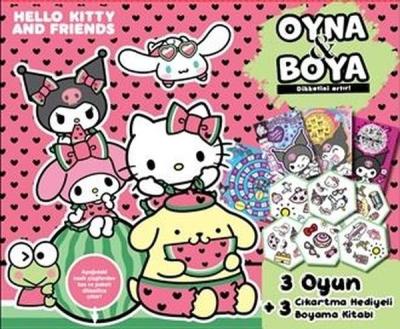 Hello Kitty and Friedns - Oyna & Boya - Kutulu Set Kolektif