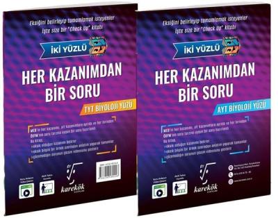 Her Kazanımdan Bir Soru TYT - AYT Biyoloji Soru Bankası