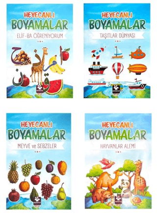 Heyecanlı Boyamalar Seti 4 Kitap