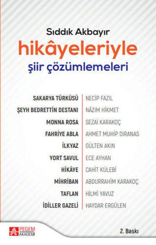Hikayeleriyle Şiir Çözümlemeleri