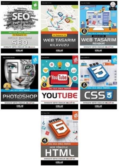 Hızlı ve Kolay Web Tasarım Seti 1 - 7 Kitap Takım